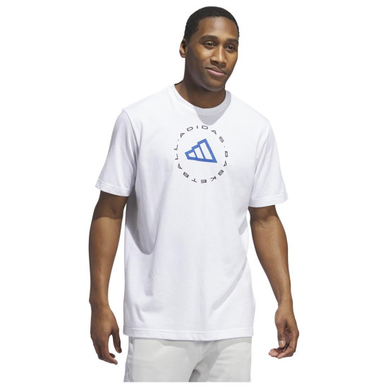 Adidas Ανδρική κοντομάνικη μπλούζα Hoops Emblem Graphic Tee